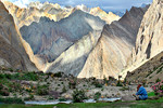 De bergen in Zanskar